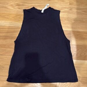 LULULEMON crew neck long cotton tee , wide arm hole